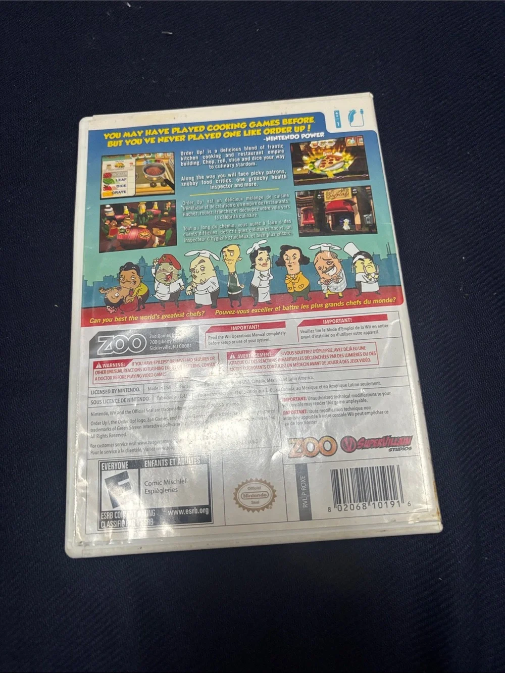 Order Up! Wii Game - White Case by Zoo Entertainment
